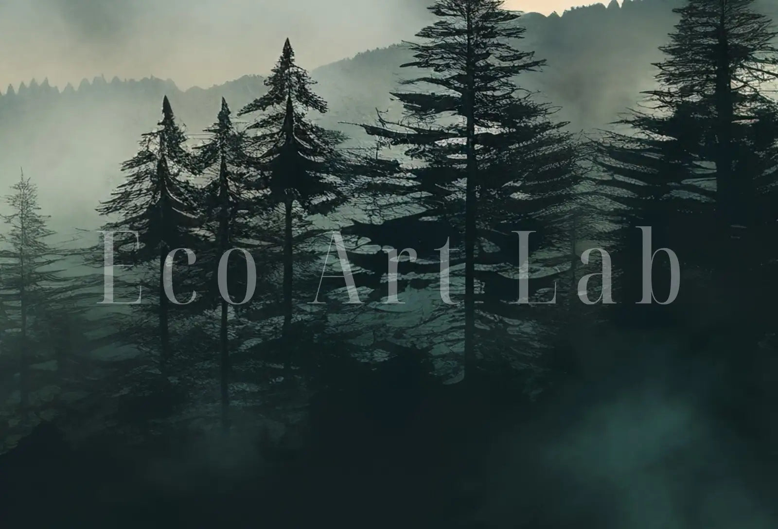 Mountain Prints Set of 3. Nature Prints Set. Watercolor Green Mountain. Abstract Landscape. Modern Minimal Wall Decor. Pine Forest wall Art – Printable Wall Art Set (Digital Download)