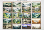 Mountain Wall Art - Samsung Frame TV Art Set. Mountain Landscape Paintings. Original Artwork . Instant Download Frame TV Art Set of 40 – Frame TV Art Set