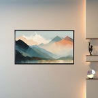 Mountains Lake Art. 4K View Landscape. Modern Frame TV Decor – Frame TV  Art
