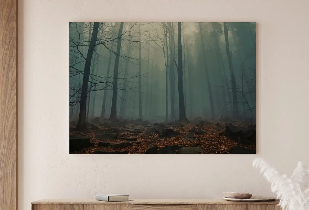 Second included artwork preview from Mysterious Foggy Woods Forest Landscape Art. Trees Printable Wall Art, for Home or Office Decor, Nature Print Digital Art Instant Download featuring various scenes.