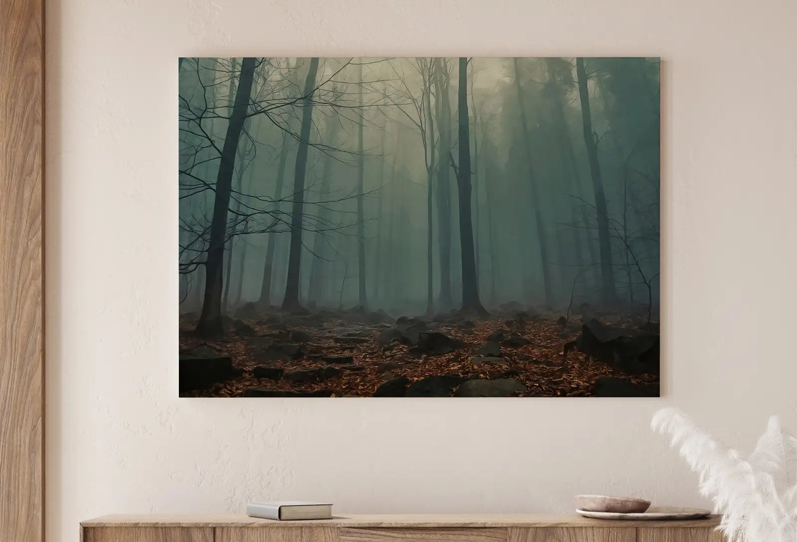 Second included artwork preview from Mysterious Foggy Woods Forest Landscape Art. Trees Printable Wall Art, for Home or Office Decor, Nature Print Digital Art Instant Download featuring various scenes.