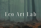 Detail view of artwork from Mysterious Foggy Woods Forest Landscape Art. Trees Printable Wall Art, for Home or Office Decor, Nature Print Digital Art Instant Download. (variation 1)