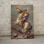 Second included artwork preview from Napoleon Bonaparte Crossing The Alps. Yellow Cape Version. Printable Wall Art. French History Art Reproduction. Famous Historical Poster featuring various scenes.