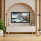 Nautical Decor Frame TV Art. Coastal Home 4K Wall Art. Watercolor Landscape Ocean Scene. – Frame TV Digital Download Art – Digital Download