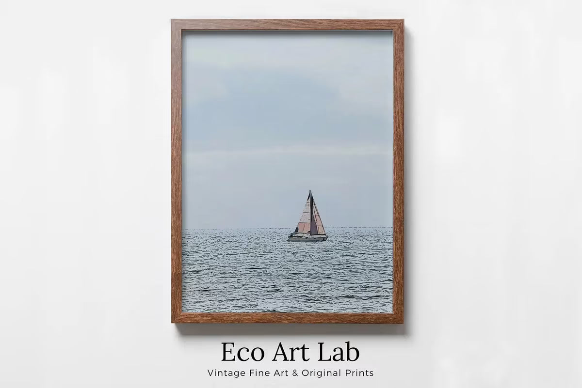 Nautical Wall Art Sailboat Painting. Instant Download Sailboat Print. Digital Painting of Boats. Boat Artwork. Printable Sailing Artwork – Printable Wall Art