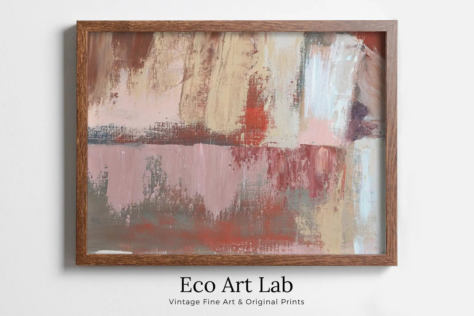 Detail view of artwork from Neutral Tones Abstract Painting Printable Wall Art. Muted Abstract Wall Art Download. Abstract Digital Art Prints for Bedroom or Living Room. (variation 2)