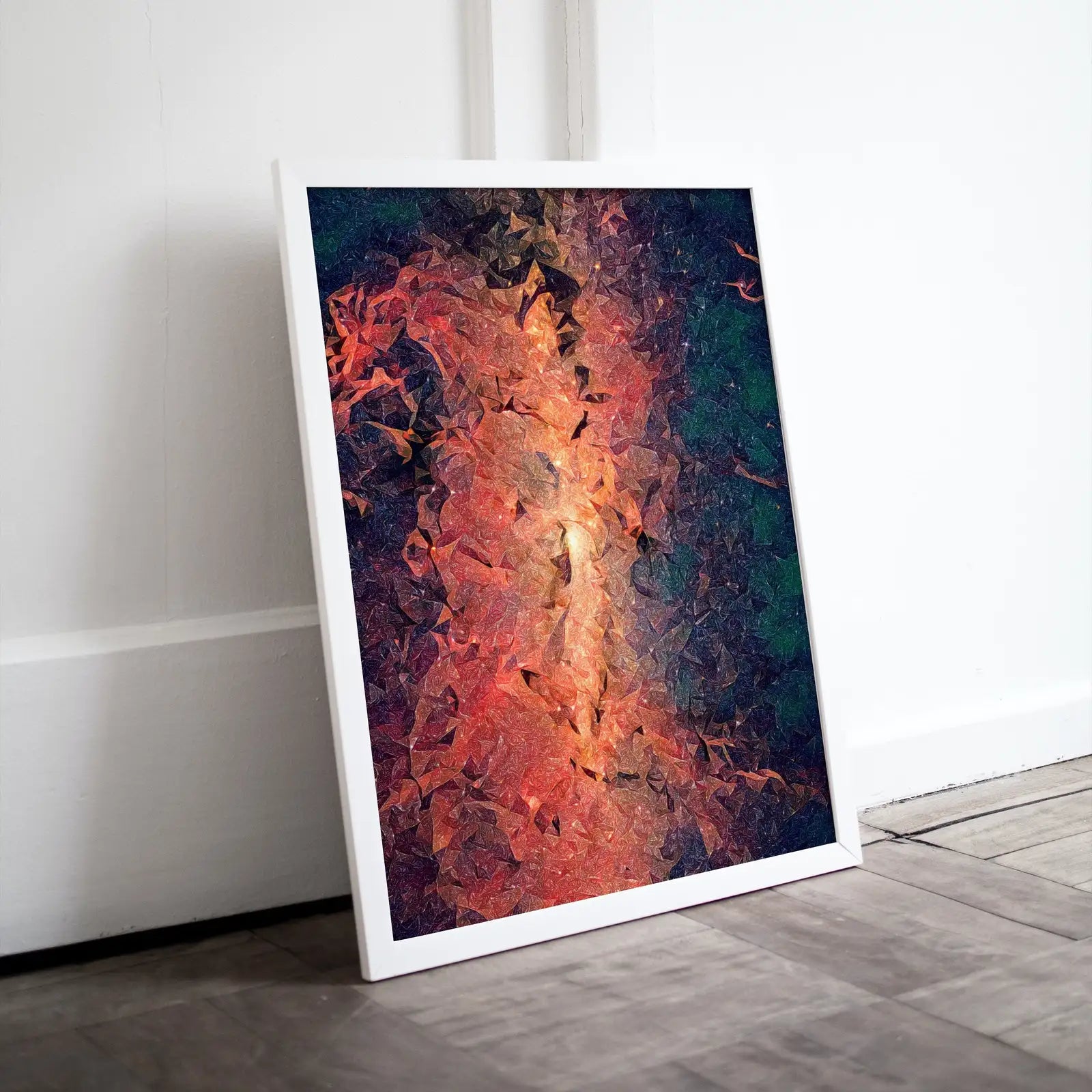 Detail view of artwork from Night Sky Print, Milky Way Abstract Printable Wall Art. Constellation Print Galaxy Wall Art, Instant Download Abstract Wall Decor. Space Art. (variation 1)