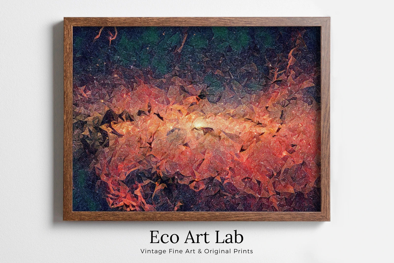Framed view of Night Sky Print, Milky Way Abstract Printable Wall Art. Constellation Print Galaxy Wall Art, Instant Download Abstract Wall Decor. Space Art – printable wall art digital download.