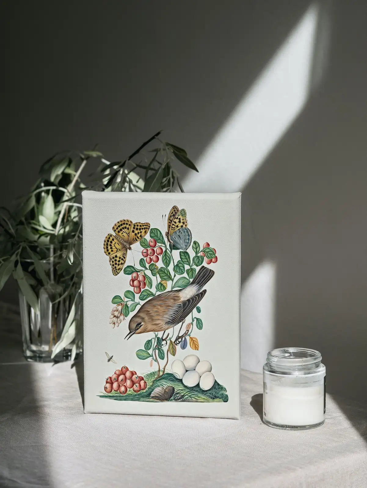 Second included artwork preview from Northern Wheatear and Berries Wall Art Poster. Vintage Botanical Print, Bird Art Nature Decor Flower Market Print Digital Printable Wall Art featuring various scenes.