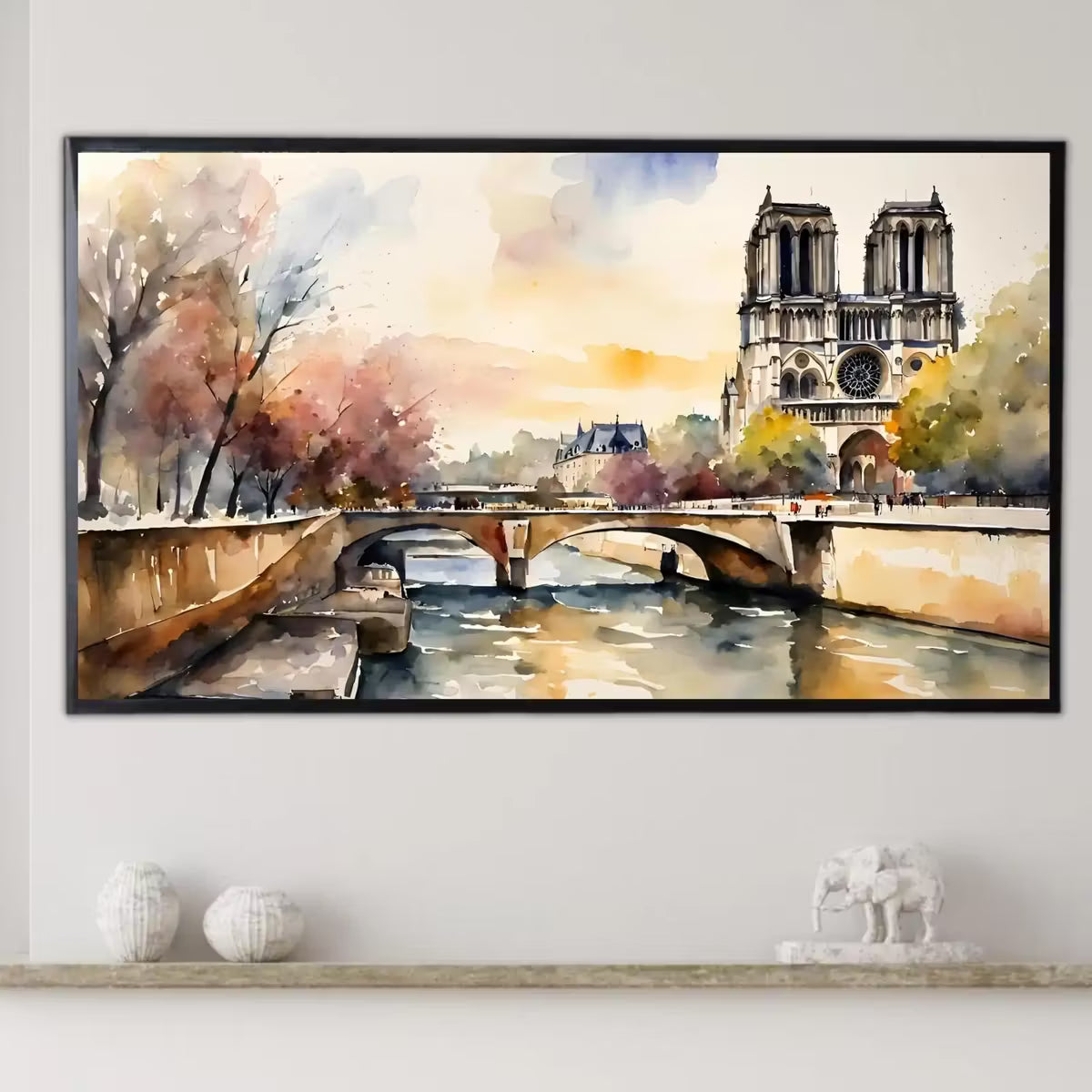 Notre Dame Art For Samsung Frame TV I Colorful Wall Cathedral Decor I 4K Artwork Frame TV Digital Art Display – Frame TV  Art