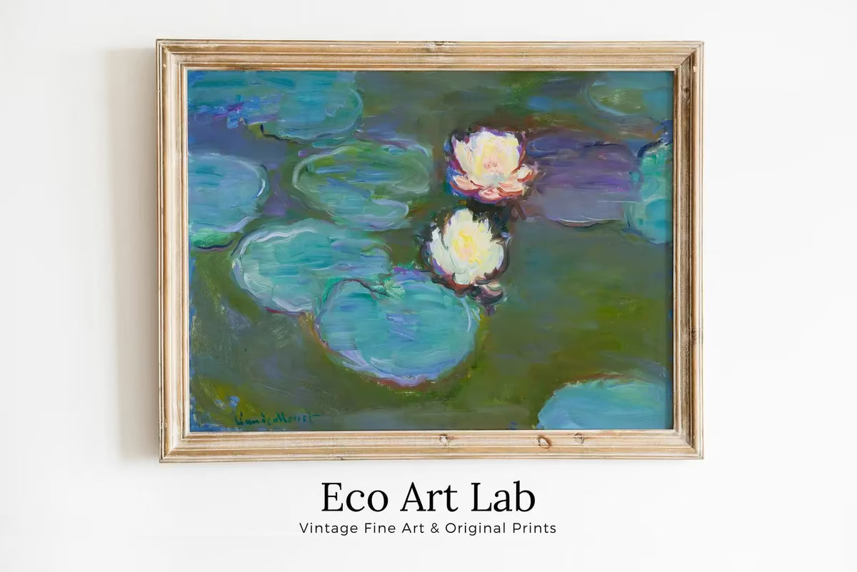 Nympheas Monet Painting Water Lilies Famous Claude Monet Print. Instant Download Vintage Decor. Monet Botanical Print Printable Wall Art – Printable Wall Art