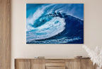 Second included artwork preview from Ocean Wave Printable Wall Art. Sea Waves Print Instant Download Ocean Wall Art. Coastal Wall Art Print Nautical Decor Ocean Digital Painting featuring various scenes.
