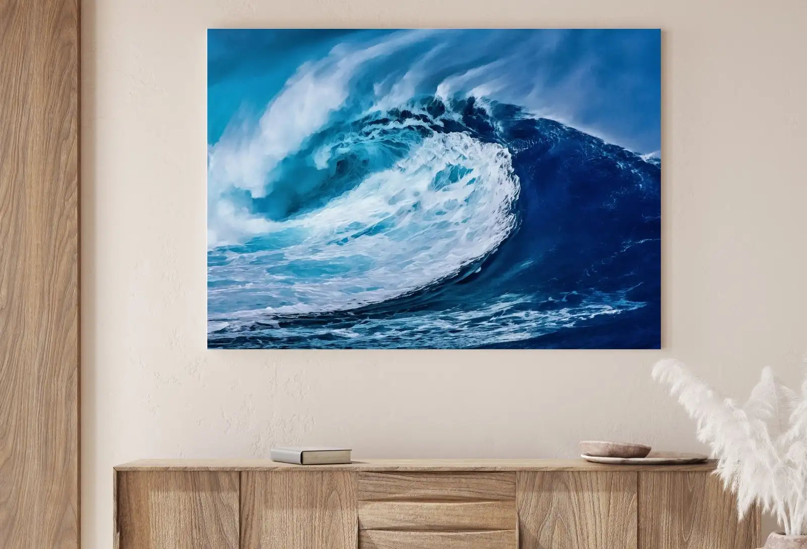 Second included artwork preview from Ocean Wave Printable Wall Art. Sea Waves Print Instant Download Ocean Wall Art. Coastal Wall Art Print Nautical Decor Ocean Digital Painting featuring various scenes.