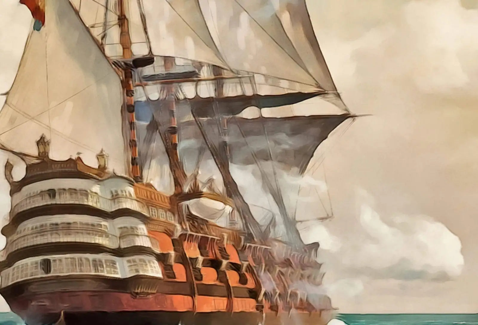 Second included artwork preview from Old Sailing Ship at Full Sail, Sailboat Print, Printable Wall Art Prints, Digital Print, Nautical Wall Decor, Vintage Wall Art, Boat Print featuring various scenes.
