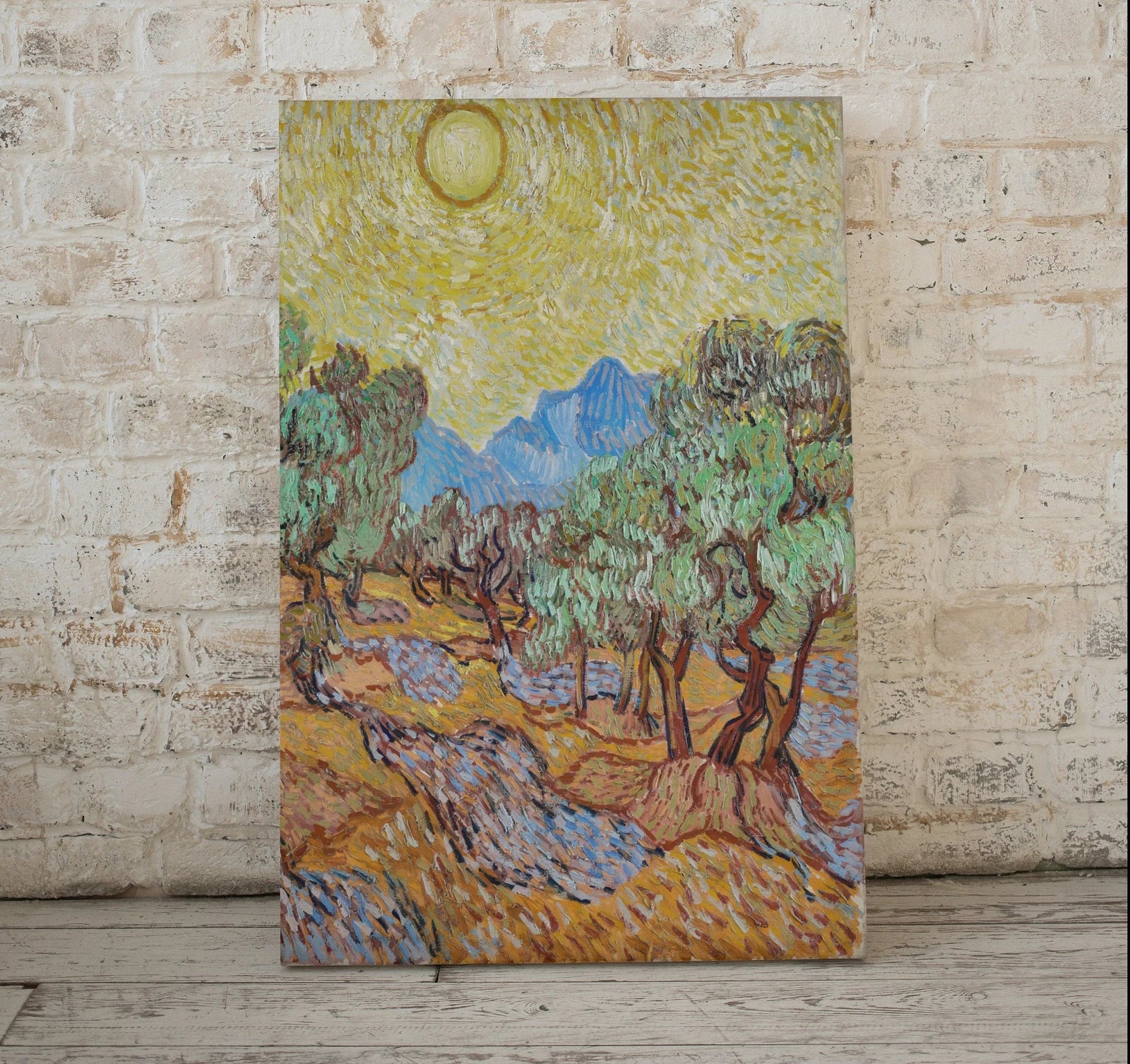 Oliviers de Vincent van Gogh, impression d’art de peinture de paysage célèbre à imprimer. Téléchargement instantané d’impression de Van Gogh, peinture vintage. Impression d’art fin