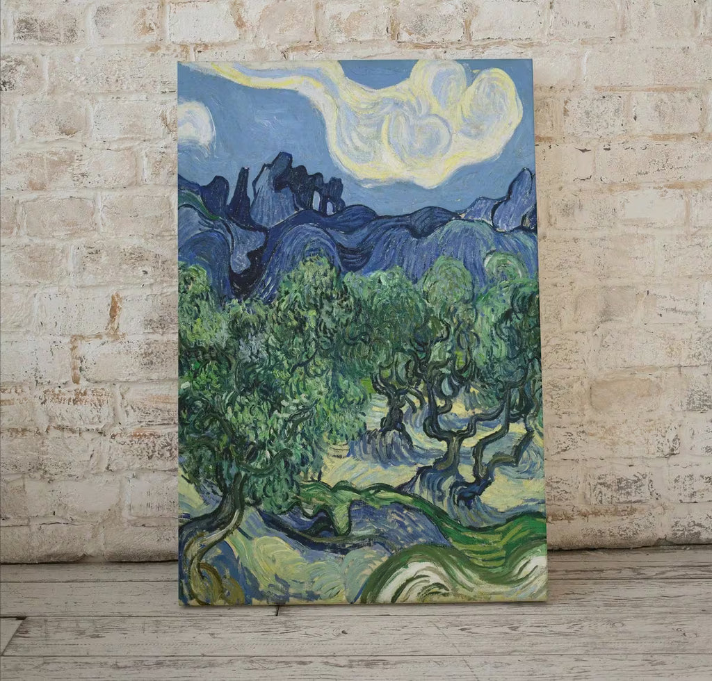 Olive Trees with the Alpilles Vincent van Gogh Printable Famous Art Prints. Instant Download van Gogh Print Vintage Painting. Fine Art Print – Printable Wall Art