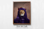 Original King Lion Digital Art Print. Printable Wall Art. Modern Lion Artwork. Instant Download. Contemporary Animal Poster. Lion Portrait – Printable Wall Art Digital Download – Digital Download