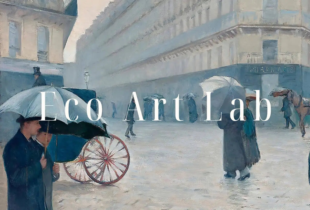 Detail view of artwork from Paris Street Rainy Day Famous Vintage Painting Printable Wall Art. Antique French Art Print Oil Painting. Downloadable Art. Paris Wall Art. (variation 2)