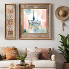 Included artwork preview showing first selection of artworks from Pastel Printable Notre Dame Wall Art I Watercolor Cathedral Decor I Paris Home Square Print.
