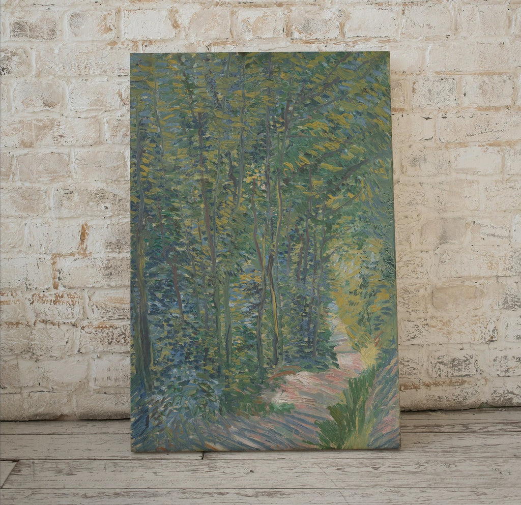 Second included artwork preview from Path in the Woods Vincent van Gogh Famous Printable Art. Instant Download van Gogh Print. Vintage Forest Painting. Fine Art Print featuring various scenes.