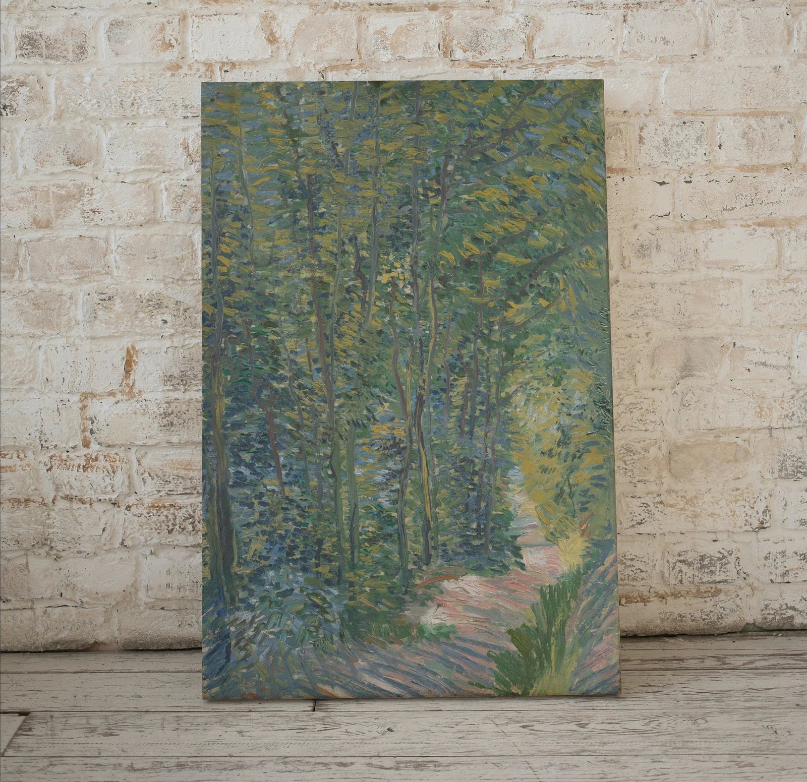 Chemin dans les Bois de Vincent van Gogh - Art Célèbre à Télécharger. Tableau Vintage de Forêt. Impression d’art.