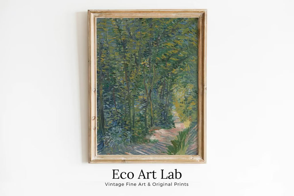 Path in the Woods Vincent van Gogh Famous Printable Art. Instant Download van Gogh Print. Vintage Forest Painting. Fine Art Print – Printable Wall Art