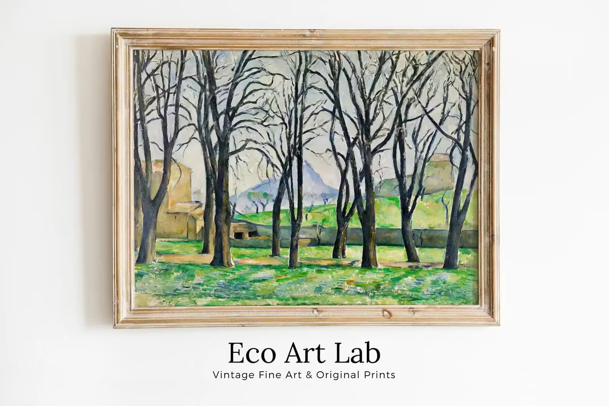 Paul Cézanne Famous Chestnut Trees Landscape Painting. Instant Download Vintage Decor. Cézanne Nature Print. Printable Art. Vintage Decor – Printable Wall Art
