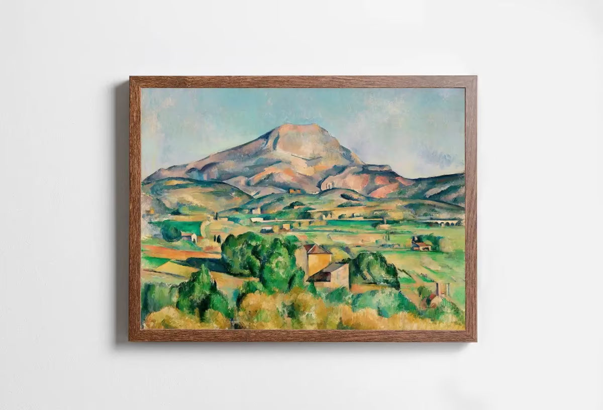 Paul Cézanne Famous Mountain Landscape Painting. Instant Download Vintage Decor. Cézanne Mountain Valley Print Printable Art. Vintage Decor – Printable Wall Art