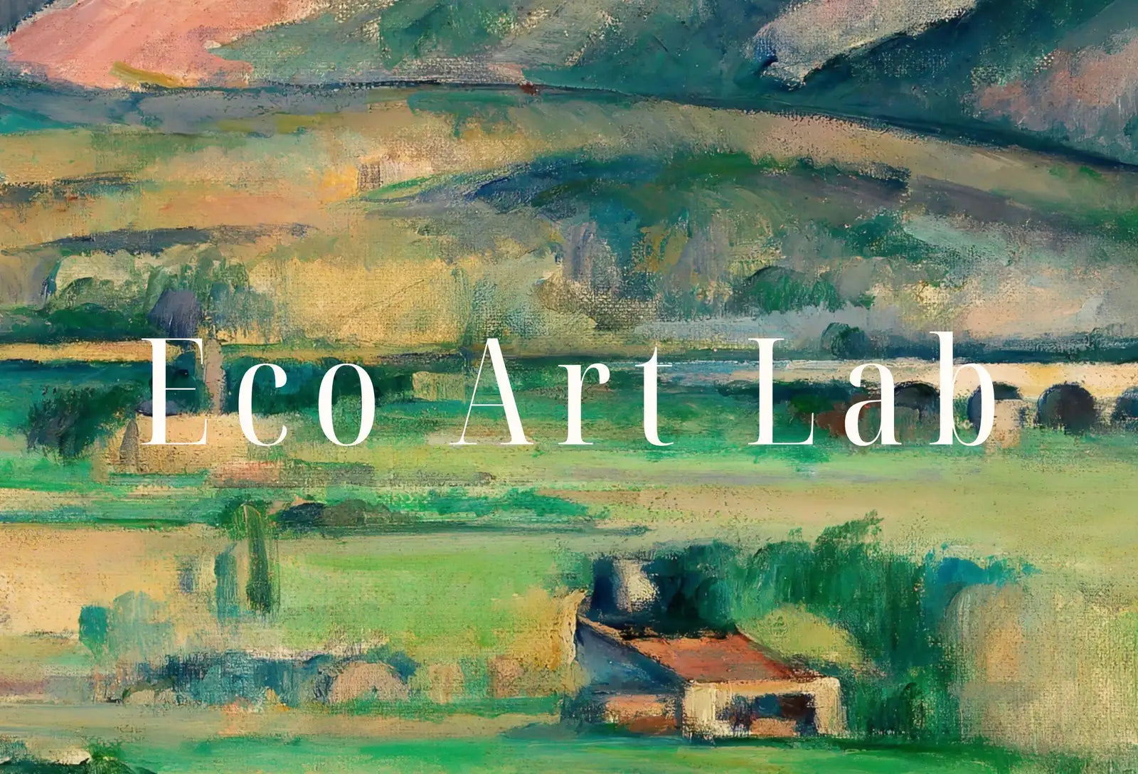 Detail view of artwork from Paul Cézanne Famous Mountain Landscape Painting. Instant Download Vintage Decor. Cézanne Mountain Valley Print Printable Art. Vintage Decor. (variation 1)