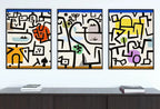 Paul Klee Print 3 Piece Wall Art Vintage Abstract Art Poster. Gallery Wall Set Abstract Famous Art Print. Printable Retro Paul Klee Wall Art – Printable Wall Art Set