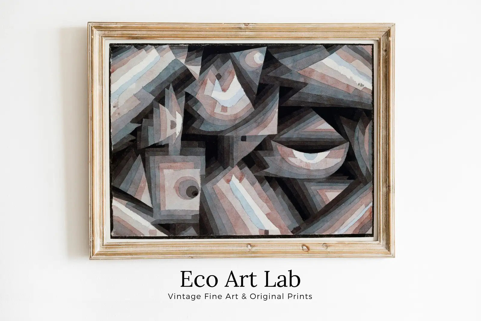 Framed view of Paul Klee Print Bauhaus Poster Vintage Abstract Art. Instant Download Vintage Famous Art Print. Printable Retro Wall Art. Paul Klee Art – printable wall art digital download.