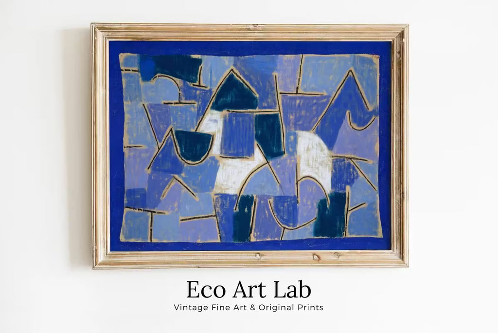 Paul Klee Print Blue Vintage Abstract Art Poster. Instant Download Vintage Blue Night Famous Art Print. Printable Retro Paul Klee Wall Art – Printable Wall Art