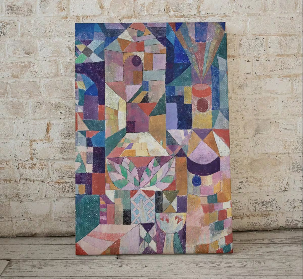 Paul Klee Print Vintage Abstract Art Poster. Castle Garden Abstract Landscape Famous Vintage Art Print. Printable Retro Paul Klee Wall Art – Printable Wall Art