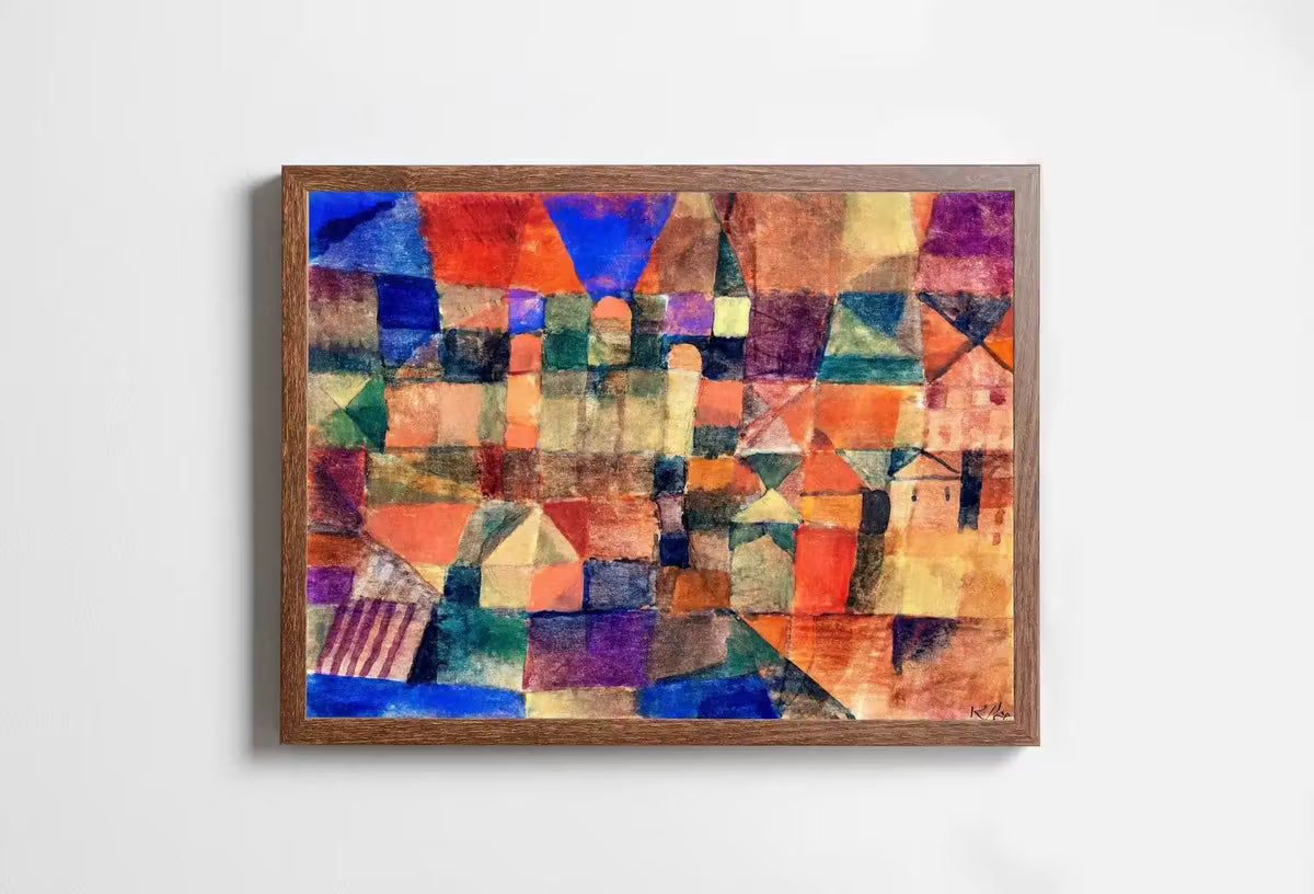 Paul Klee Print Vintage Abstract Art Poster. City with Domes Landscape Abstract Famous Vintage Art Print. Printable Retro Paul Klee Wall Art – Printable Wall Art