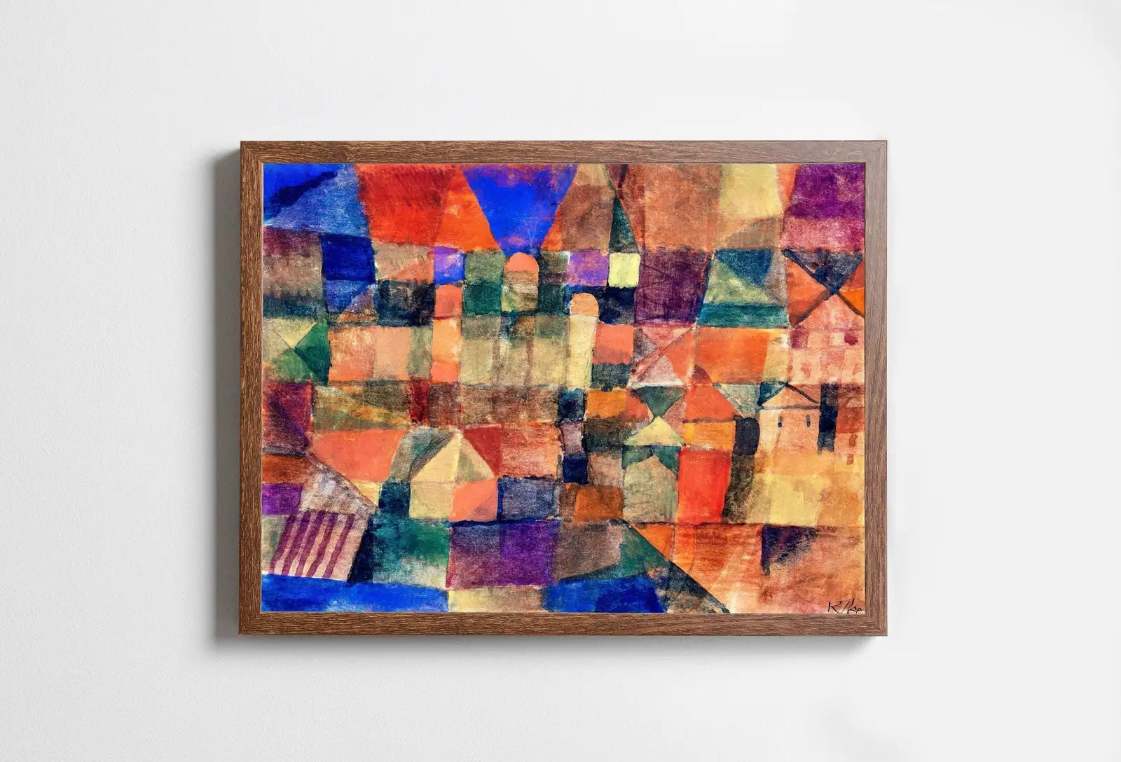 Included artwork preview showing first selection of artworks from Paul Klee Print Vintage Abstract Art Poster. City with Domes Landscape Abstract Famous Vintage Art Print. Printable Retro Paul Klee Wall Art.