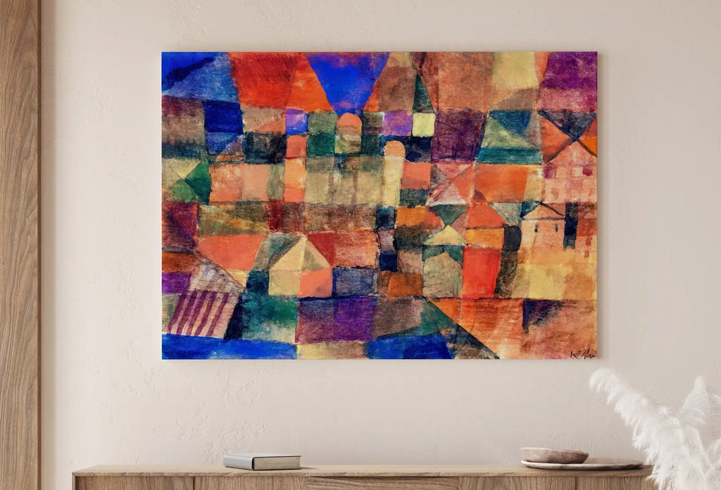 Second included artwork preview from Paul Klee Print Vintage Abstract Art Poster. City with Domes Landscape Abstract Famous Vintage Art Print. Printable Retro Paul Klee Wall Art featuring various scenes.