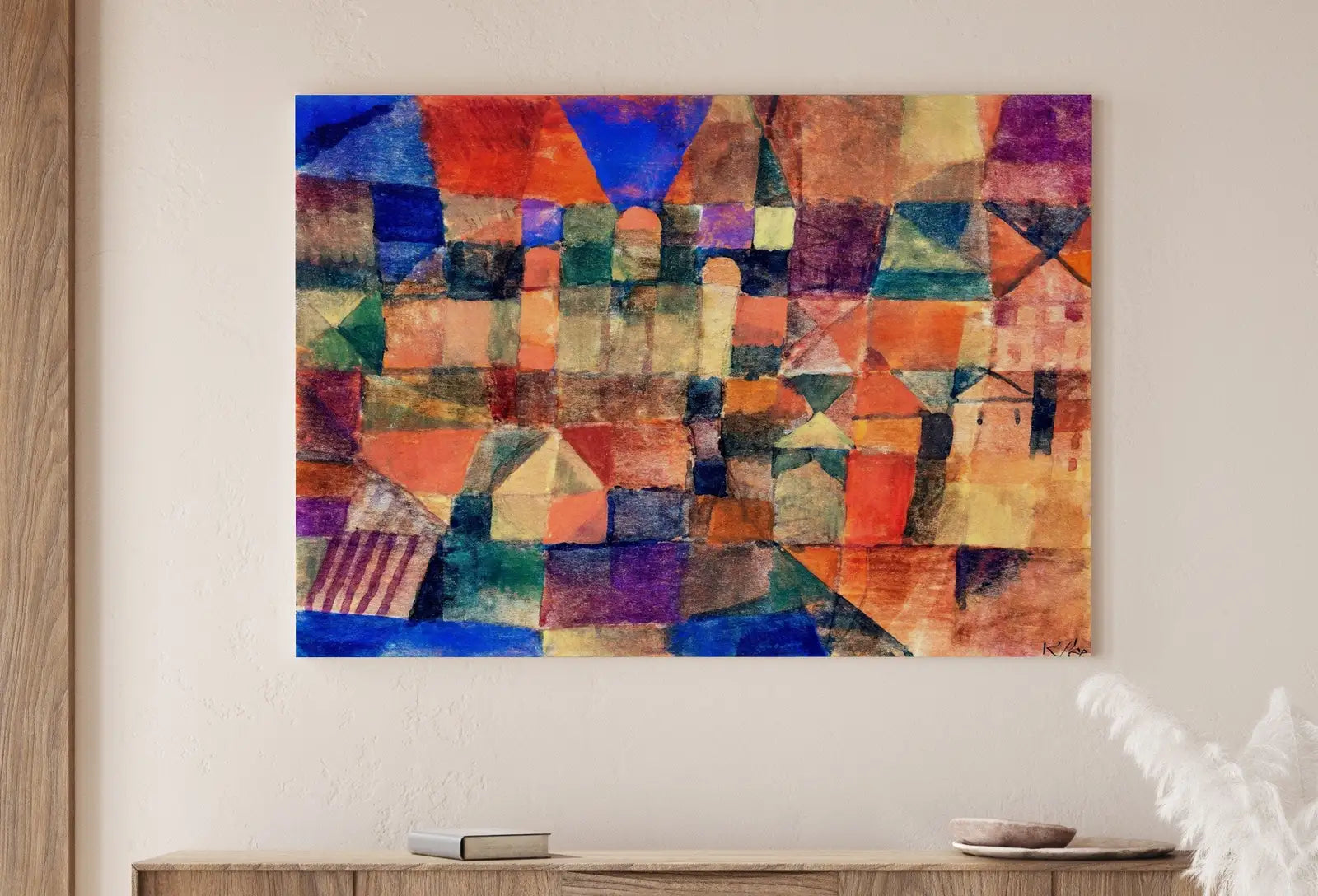 Second included artwork preview from Paul Klee Print Vintage Abstract Art Poster. City with Domes Landscape Abstract Famous Vintage Art Print. Printable Retro Paul Klee Wall Art featuring various scenes.