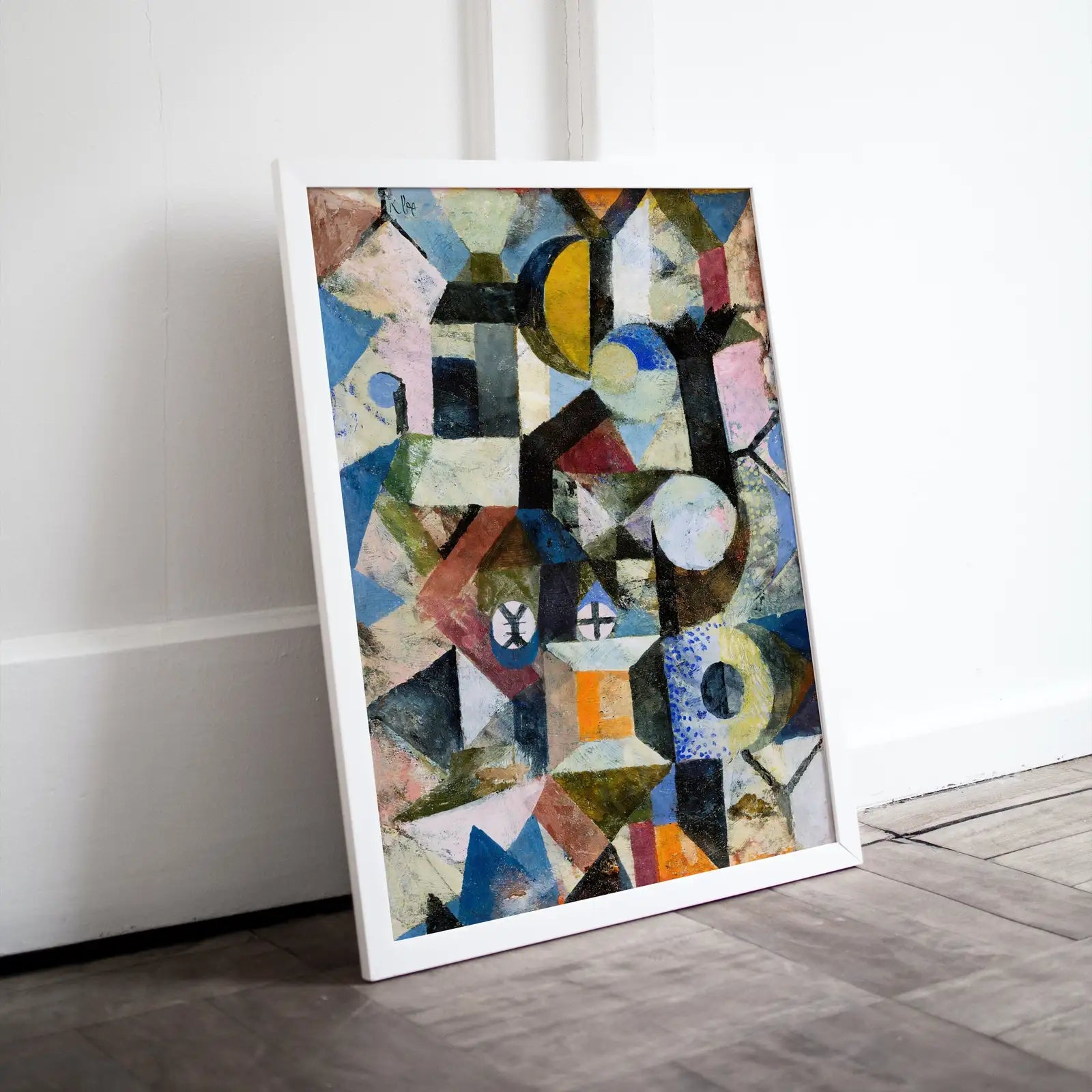 Included artwork preview showing first selection of artworks from Paul Klee Print Vintage Abstract Art Poster. Composition with Yellow Half-Moon Famous Vintage Art Print. Printable Retro Paul Klee Wall Art.