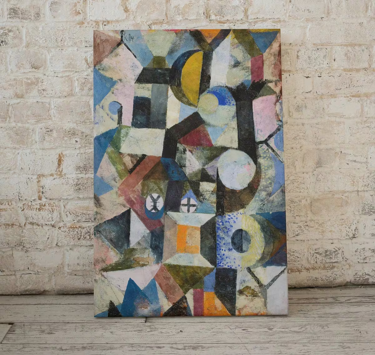 Paul Klee Print Vintage Abstract Art Poster. Composition with Yellow Half-Moon Famous Vintage Art Print. Printable Retro Paul Klee Wall Art – Printable Wall Art