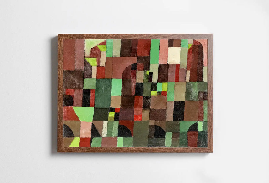 Included artwork preview showing first selection of artworks from Paul Klee Print Vintage Abstract Art Poster. Red and Green Architecture Abstract Famous Vintage Printable Art Retro Paul Klee Wall Art Print.