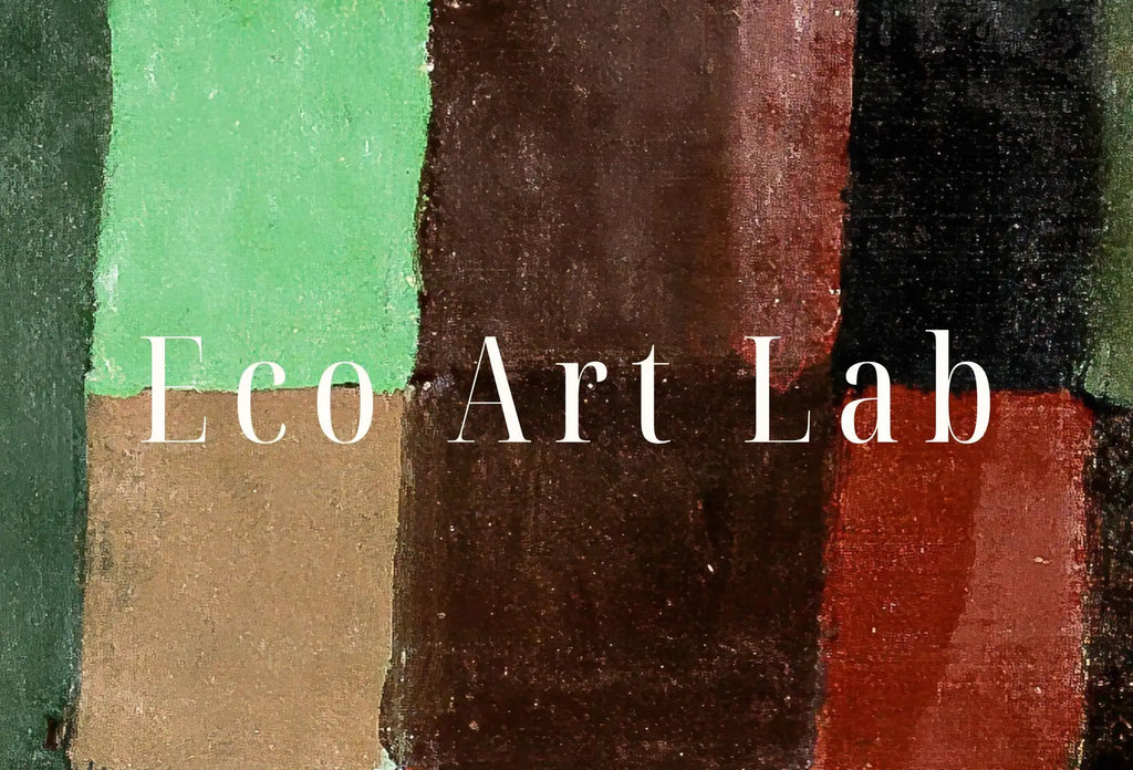 Detail view of artwork from Paul Klee Print Vintage Abstract Art Poster. Red and Green Architecture Abstract Famous Vintage Printable Art Retro Paul Klee Wall Art Print. (variation 1)