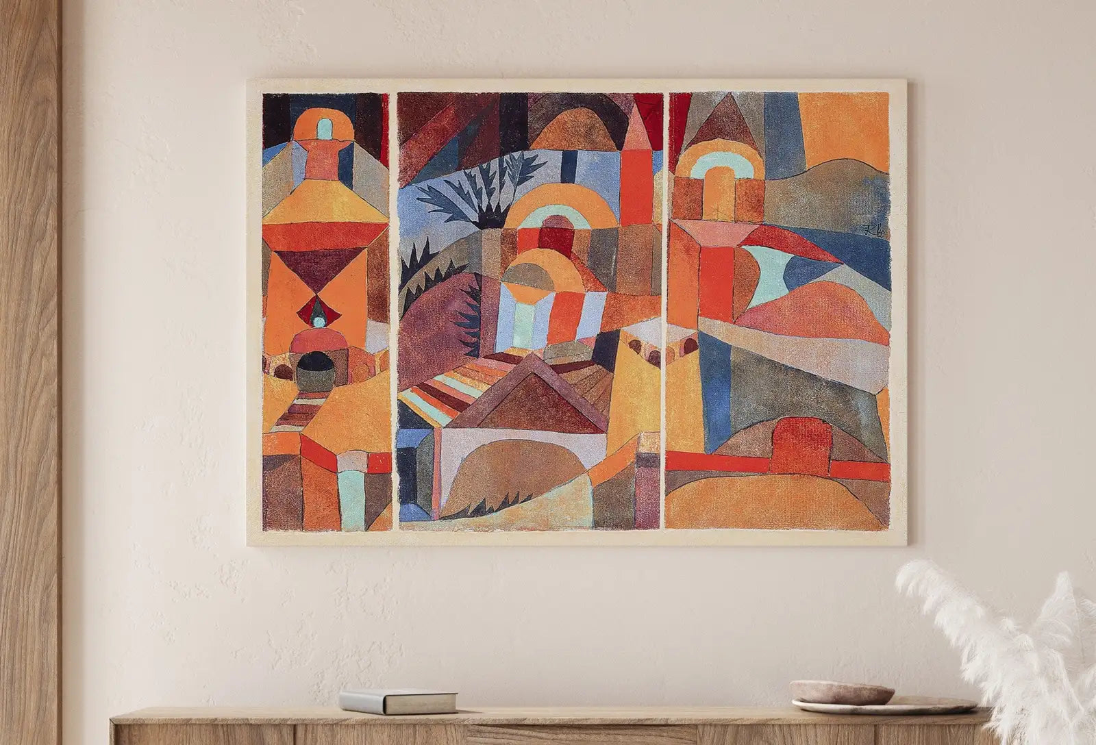 Paul Klee Print Vintage Abstract Art Poster. Temple Gardens Abstract Landscape Famous Vintage Art Print. Printable Retro Paul Klee Wall Art – Printable Wall Art Digital Download – Digital Download