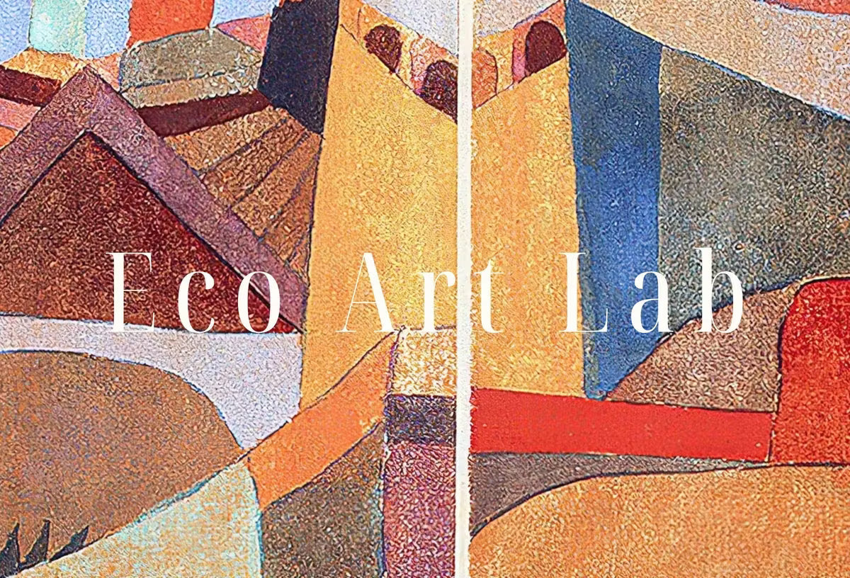 Paul Klee Print Vintage Abstract Art Poster. Temple Gardens Abstract Landscape Famous Vintage Art Print. Printable Retro Paul Klee Wall Art – Printable Wall Art