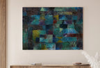 Detail view of artwork from Paul Klee Print Vintage Abstract Art Poster. Terraced Garden Abstract Landscape Famous Vintage Art Print. Printable Retro Paul Klee Wall Art. (variation 1)