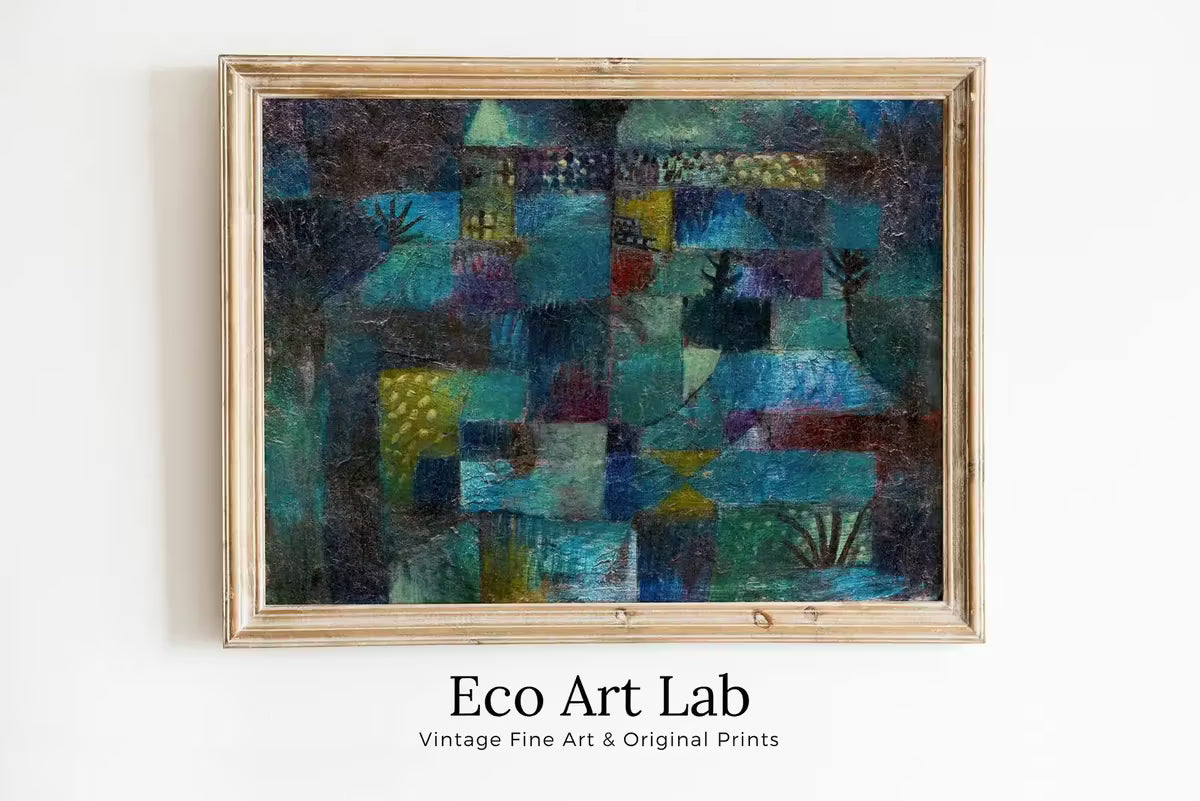 Paul Klee Print Vintage Abstract Art Poster. Terraced Garden Abstract Landscape Famous Vintage Art Print. Printable Retro Paul Klee Wall Art – Printable Wall Art