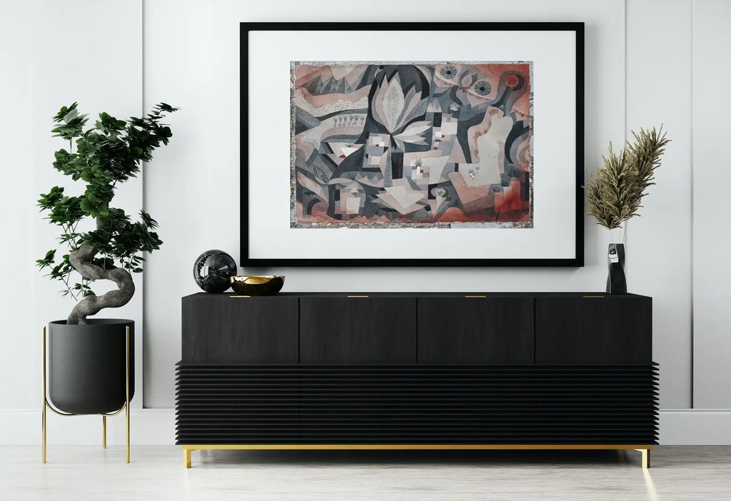 Detail view of artwork from Paul Klee Print Vintage Bauhaus Poster Abstract Art. Instant Download Vintage Famous Art Print. Printable Retro Wall Art. Paul Klee Art. (variation 1)