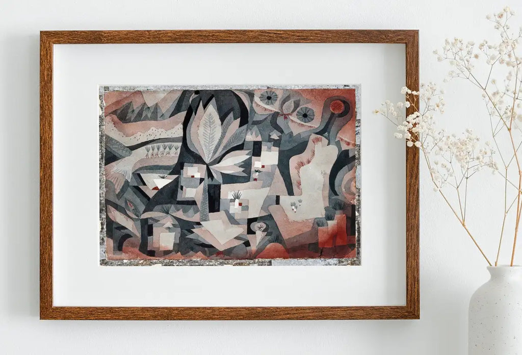 Detail view of artwork from Paul Klee Print Vintage Bauhaus Poster Abstract Art. Instant Download Vintage Famous Art Print. Printable Retro Wall Art. Paul Klee Art. (variation 2)