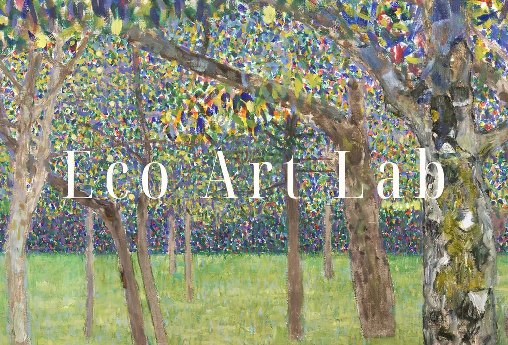 Detail view of artwork from Pear Trees Gustav Klimt Famous Painting Printable Wall Art. Instant Download Gustav Klimt Print. Vintage Floral Poster. Art Nouveau Print. (variation 1)