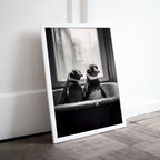 Penguins in Tub Printable Wall Art | Black & White Penguin Photo | Printable | Bathroom Art Print | Penguin Art |  #04 – Printable Wall Art