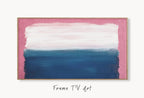 Pink Blue & White Abstract Painting Frame TV Art. , Digital Art for TV, Colorful Wall Art, Abstract Artwork for The Frame TV – Frame TV  Art